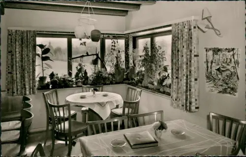 Ansichtskarte Simonswäldertal Café Märchengarten - Speisesaal 1969