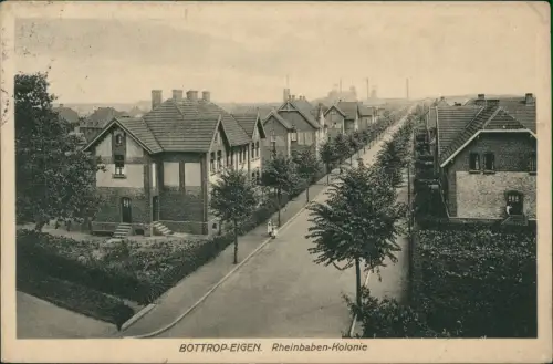 Ansichtskarte Eigen-Bottrop Rheinknaben-Kolonie 1914