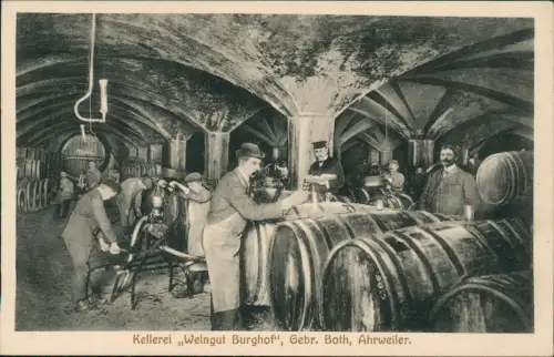 Ahrweiler Bad Neuenahr  Männer Kellerei Weingut Burghof, Gebr. Both 1913