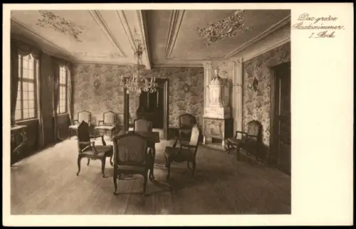 Frankfurt am Main Goethehaus Innenansicht Das große Staatszimmer im 1. Stock 1920