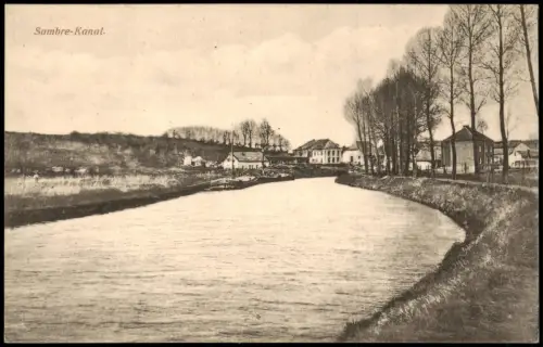 Militär 1.WK Weltkrieg Sambre-Kanal (Frankreich, Belgien) 1915