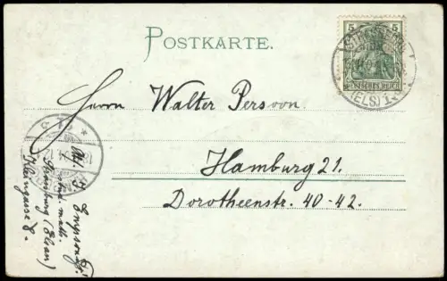 Straßburg Strasbourg Partie a.d. Thomaskirche und Münster 1904