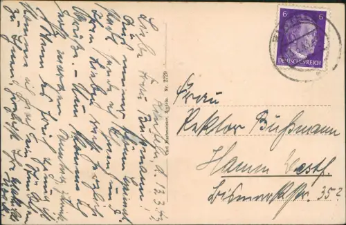 Ansichtskarte Rinteln Fernblick auf die Stadt 1937