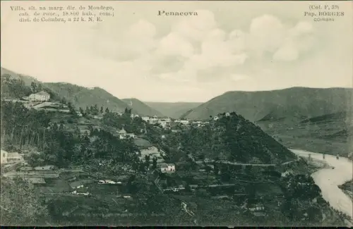 Postcard Penacova Stadtblick 1913  Portugal