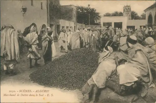 Algerien Algeria ALGÉRIEMarchand de Dattes dans le Sud Typen Trachten 1917