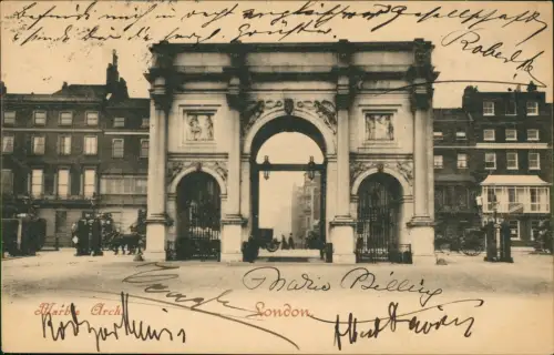 Postcard London Marble Arch 1902