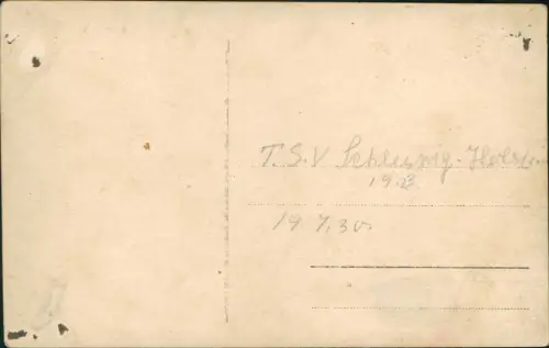 Ansichtskarte  Sportler: Turnen TSV Schleswig Holstein 1930