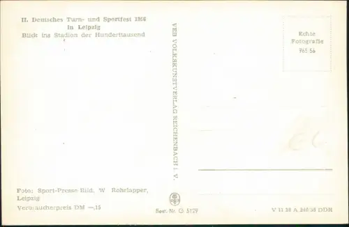 Zentrum-Nordwest-Leipzig Zentralstadion II Deutsches Turnfest 1956