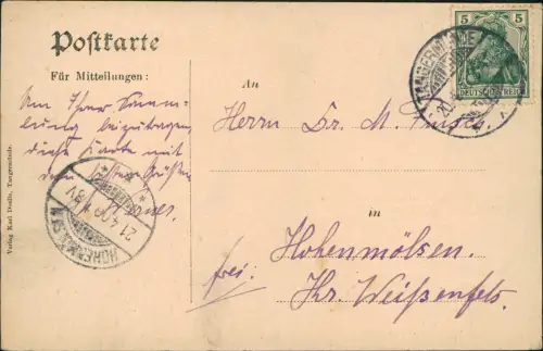 Ansichtskarte Tangermünde Partie an der Burg 1906