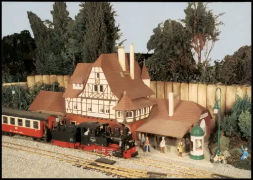 Ansichtskarte  Modelleisenbahn: Gartenbahn Großbahn von Lehmann 1998