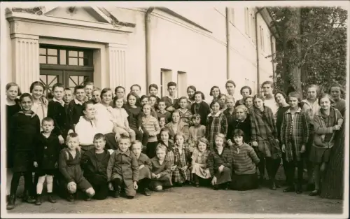 Foto Stiege Gruppenfoto Kinder-Gruppe 1930 Privatfoto