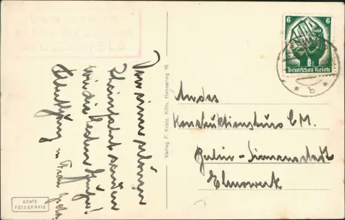 Rüdesheim (Rhein) National-Denkmal Niederwalddenkmal am Rhein 1935