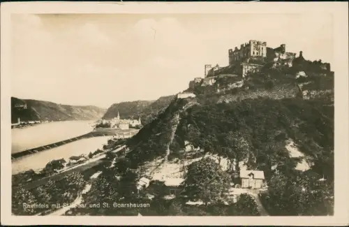 Ansichtskarte Sankt Goar Burgruine Rheinfels (River Rhine Castle) 1920