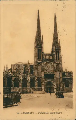 CPA Bordeaux Cathédrale Saint-André 1923