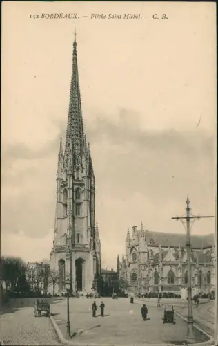CPA Bordeaux Kirche, Eglise, Fléche Saint-Michel 1910