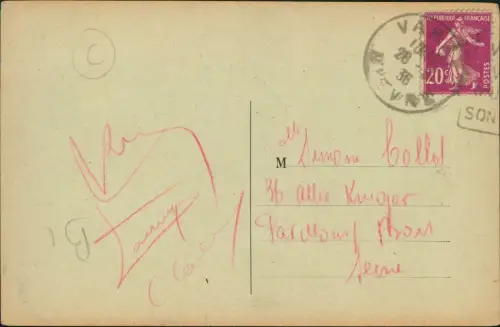 CPA Varzy VARZY (Nièvre) Monument commémoratif 1936