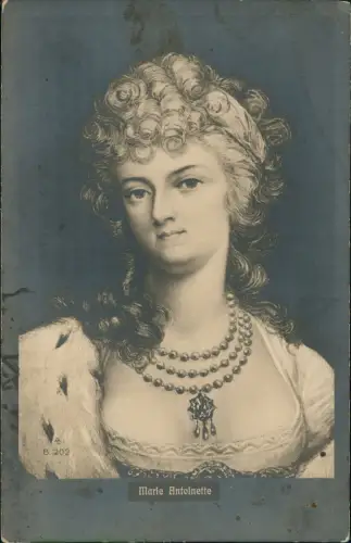 Ansichtskarte  Marie Antoinette (Künstlerkarte, berühmte Person) 1910