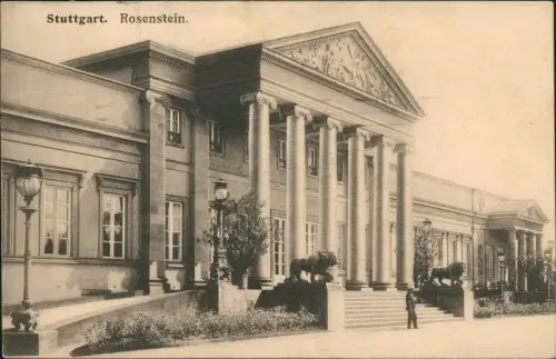 Ansichtskarte Cannstatt-Stuttgart Schloss Rosenstein 1914