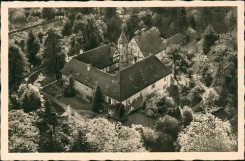 Ansichtskarte Steinheim (Westfalen) Luftbild Luftaufnahme Grevenburg 1952