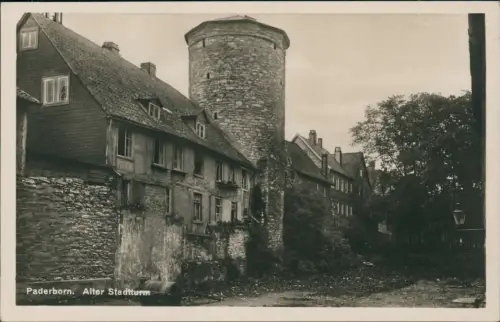 Ansichtskarte Paderborn Alter Stadtturm 1930