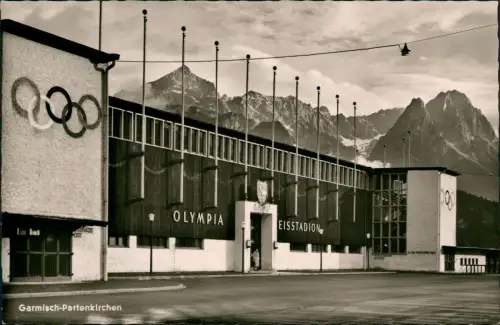 Garmisch-Garmisch-Partenkirchen Olympia Eishalle - Fotokarte 1972