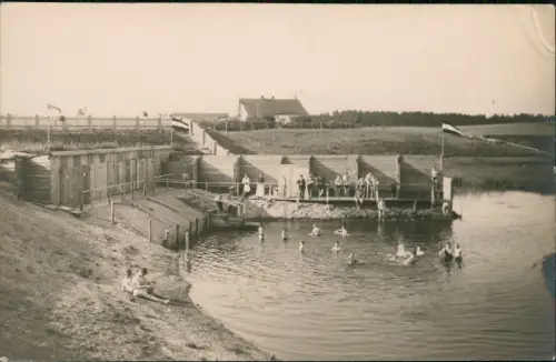 Ostpreußen (allgemein) Schwimmbad Foto G. Hoffmann Allenstein Goldap 1916