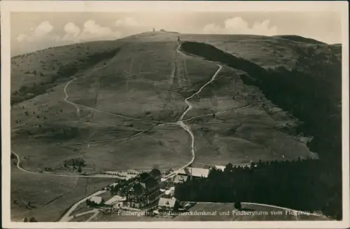 Feldberg (Schwarzwald) Luftbild Feldberger Hof Bismarkenkmal 1931