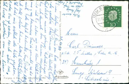Ansichtskarte Bad Ems Luftbild Berghotel Concordiaturm 1965
