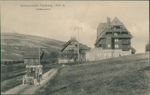 Feldberg (Schwarzwald) Schwarzwald Feldberg Feldbergerhof Auto 1912
