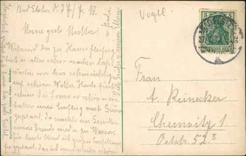 Ansichtskarte Bad Elster Waldcafé. 1913