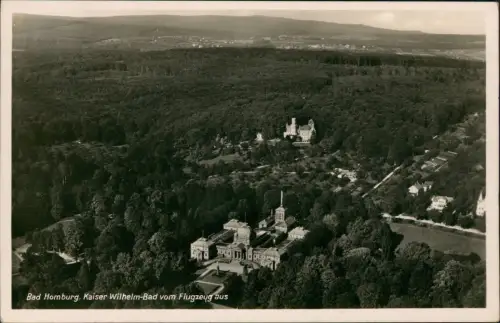 Bad Homburg vor der Höhe Kaiser Wilhelm-Bad vom Flugzeug aus - Luftbild 1937