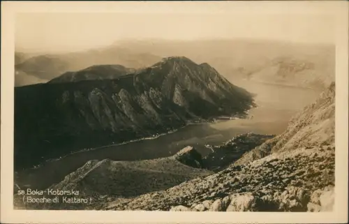 Kotor Cattaro (Котор) Boka Kotorska Bocche di Kattaro Fotokarte 1928