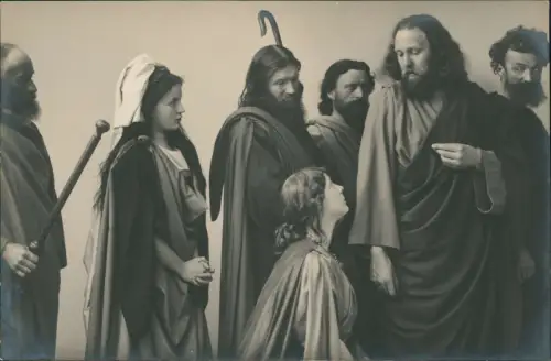 Ansichtskarte Oberammergau Passionsspiele Jesu Gang nach Jerusalem 1910