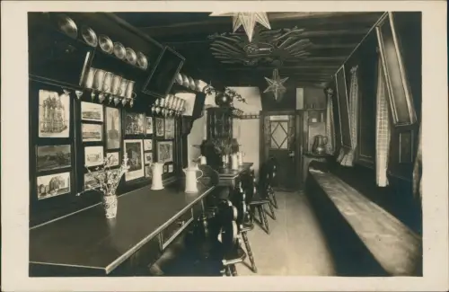 Ansichtskarte Nürnberg Bratwurstglöcklein - Innen, Fotokarte 1929