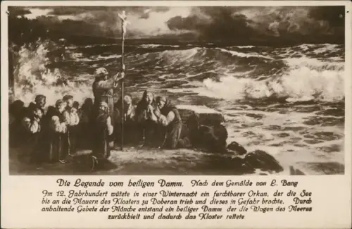 Ansichtskarte Bad Doberan Die Legende vom heiligen Damm. 1930