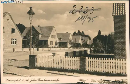 Ansichtskarte Ludwigslust John Brinkmannstraße - Fotokarte 1935