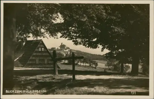 Voitsdorf-Graupen Fojtovice Krupka Hütte - Blick zum Mückentürmchen 1930