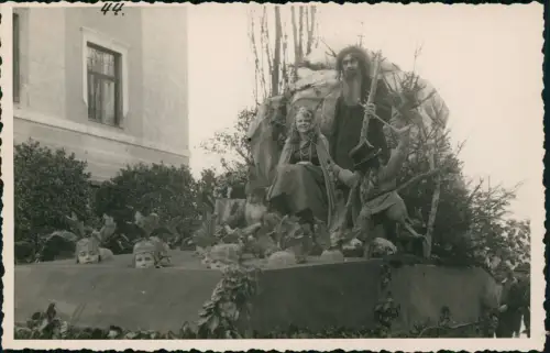 Cartolina Meran Merano Umzug Wagen Berggeister 1940