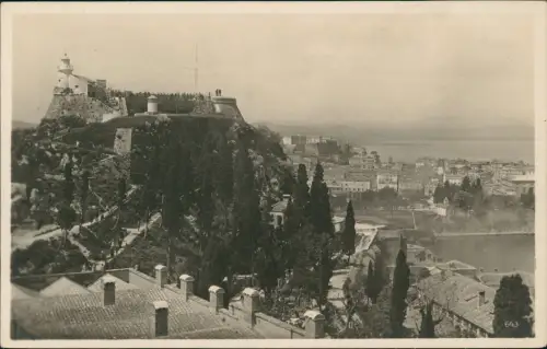 Postcard Korfu Stadtblick - Fotokarte 1930