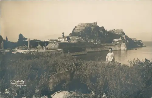 Postcard Korfu Citadelle Carfou 1914