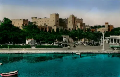 Postcard Rhodos Palace of Knights 1964