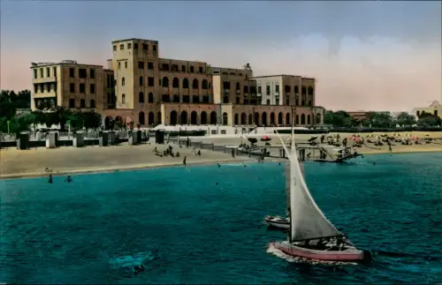 Postcard Rhodos L'Hôtel des Roses Colorfotokarte 1964