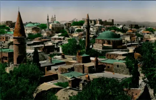 Postcard Rhodos Παλαιά πόλις Old town Colorfotokarte 1964