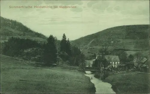 Ansichtskarte Manderscheid Sommerfrische Heidsmühle 1915