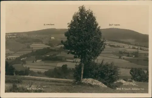 Postcard Benetzko Benecko Umlandpartie 1929