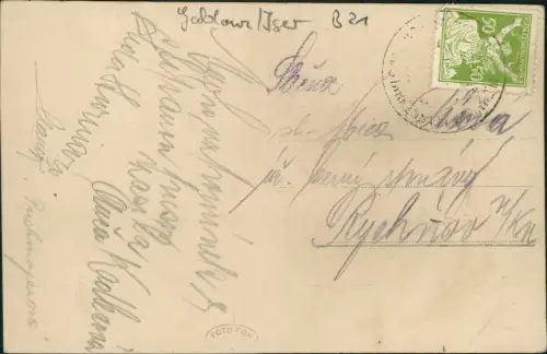 Postcard Benetzko Benecko Umlandpartie 1929