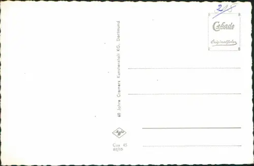 Ansichtskarte Döse-Cuxhaven Strand mit Strandhaus - Fotokarte 1962