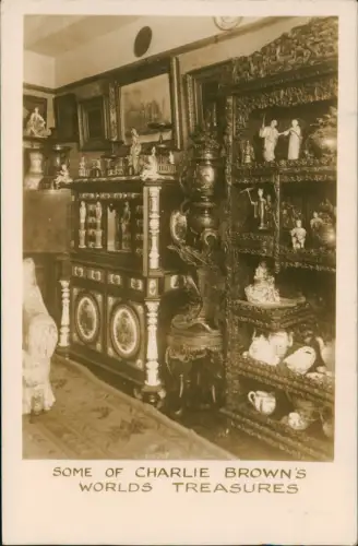 Postcard London SOME OF CHARLIE BROWN'SWORLDS TREASURES 1930