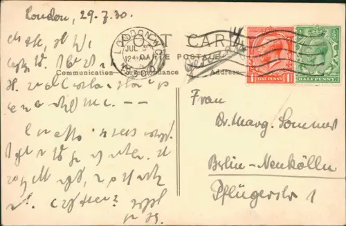 Postcard London SOME OF CHARLIE BROWN'SWORLDS TREASURES 1930