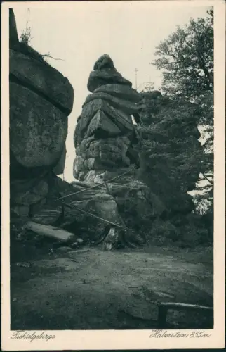 Ansichtskarte Wunsiedel (Fichtelgebirge) Fichtelgebirge Haberstein 855m 1928